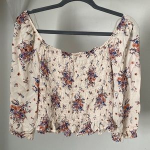 XL Floral Crop Top